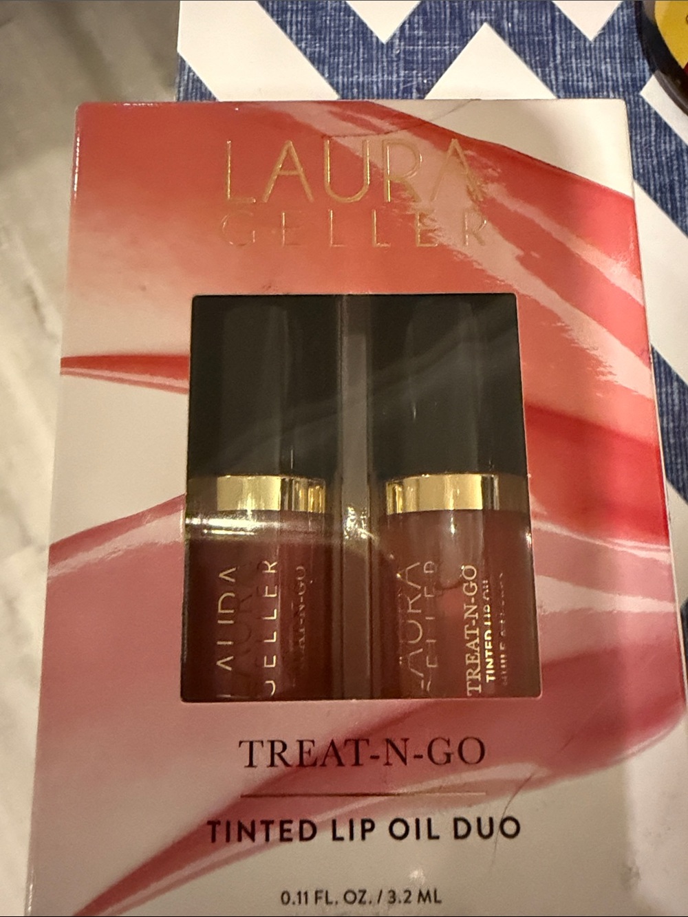 Laura Geller Tinted Lip Oil Duo - Rose / Berry